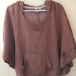 rust color sweater tunic top